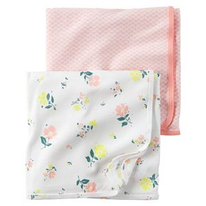 Baby Girl Carter's Floral & Geometric 2-pk. Swaddles