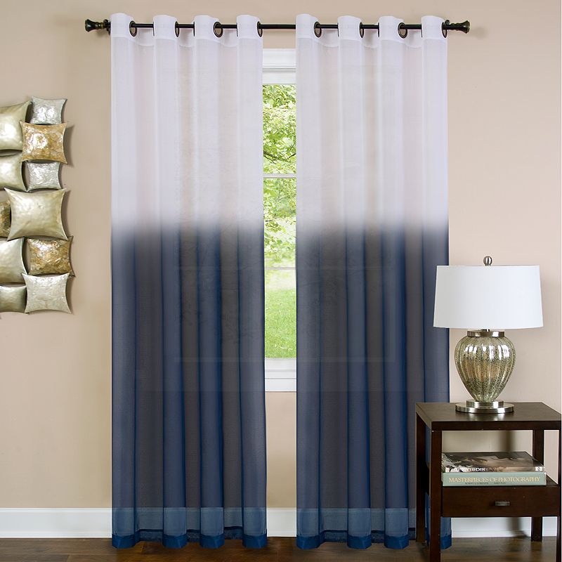 Elrene Home Fashions Aurora Kids Room Darkening Layered Sheer Curtain Panel, 52 x 63 - Pearl Gray