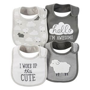 Baby Carter's Lamb & Striped 4-pk. Bibs