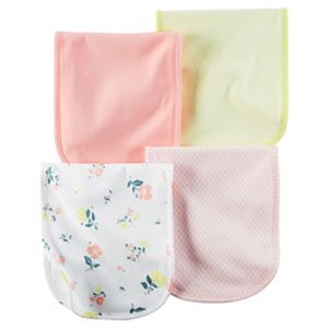 Baby Girl Carter's 4-pk. Floral & Geometric Burp Cloths