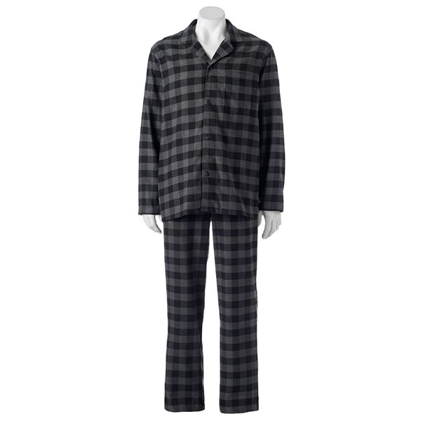 Men's Plaid Flannel Pajama Set