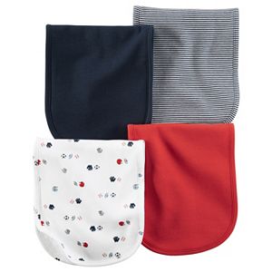 Baby Boy Carter's 4-pk. Sporty & Striped Burp Cloths