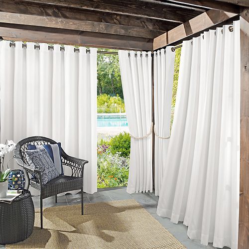 Sun Zero 1Panel UV Blocking Reed Indoor / Outdoor Woven Curtain