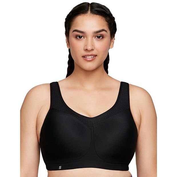 Buy Vintage New Glamorise Double Layer Custom Control High Impact Sports Bra  Black & Gray 34 DDD/F Online in India 