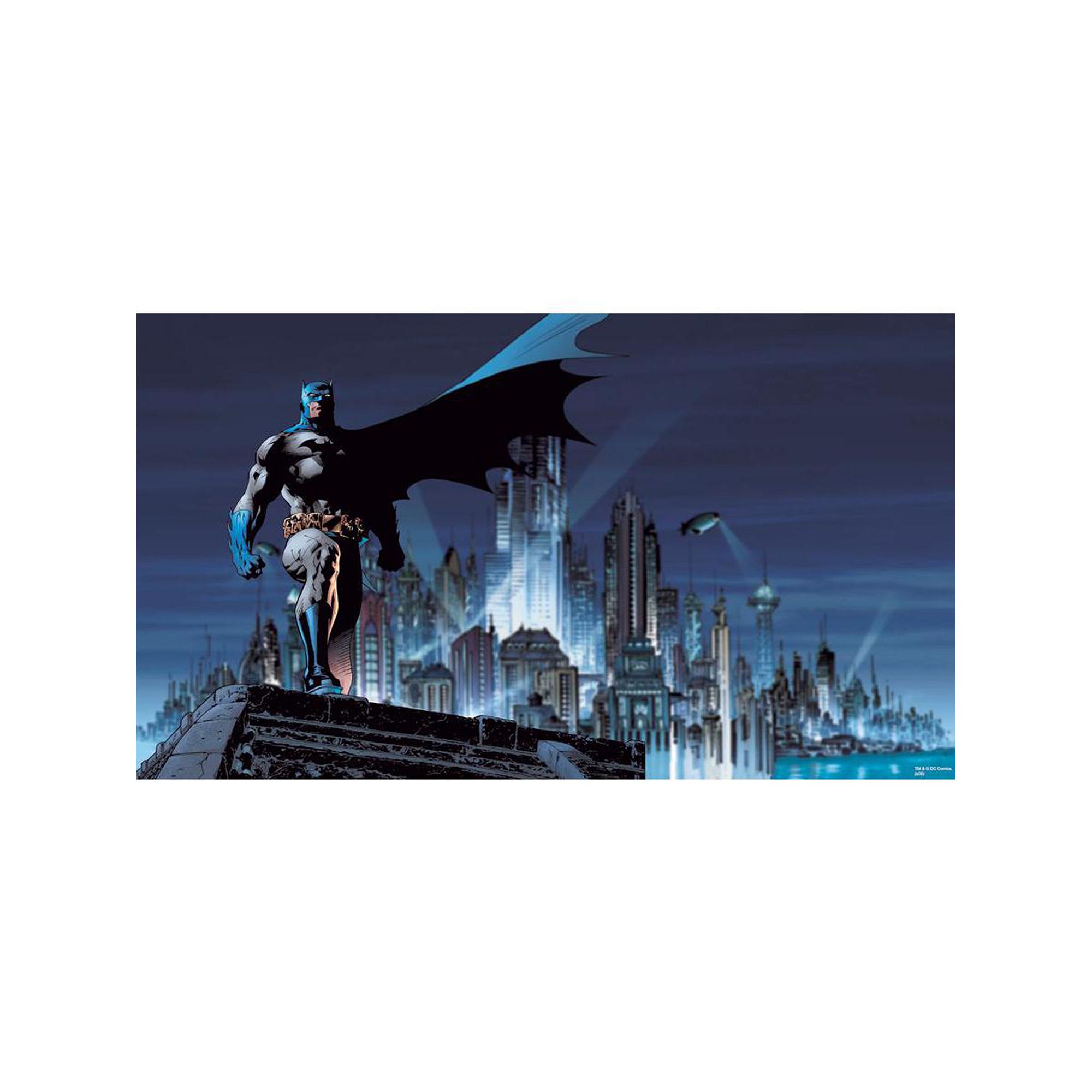 DC Comics Batman Removable Wallpaper Mural, Blue