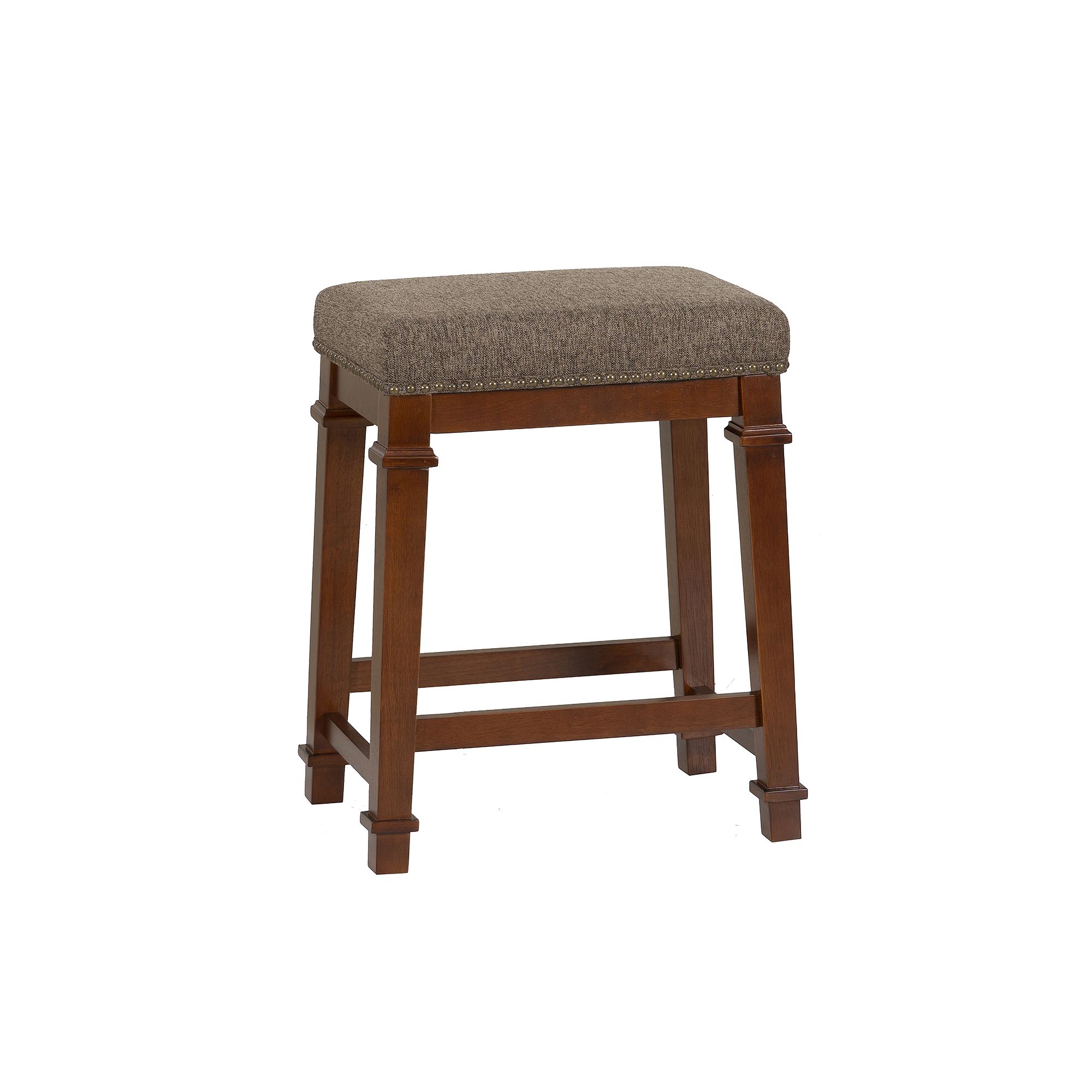 Linon Kennedy Counter Stool, Gray Tweed
