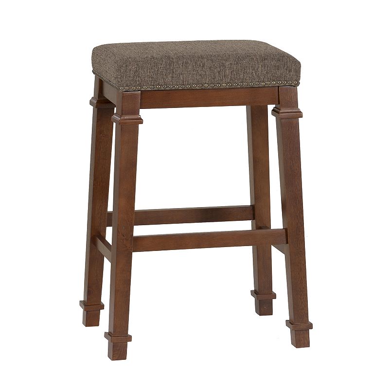 Linon Kennedy Bar Stool, Grey