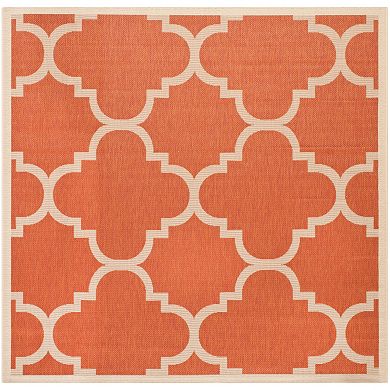 Safavieh Courtyard Tranquility Quatrefoil Indoor Outdoor Rug