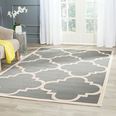 Safavieh Courtyard Tranquility Quatrefoil Indoor Outdoor Rug