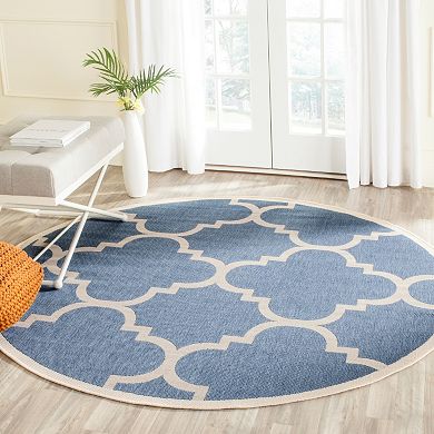 Safavieh Courtyard Tranquility Quatrefoil Indoor Outdoor Rug