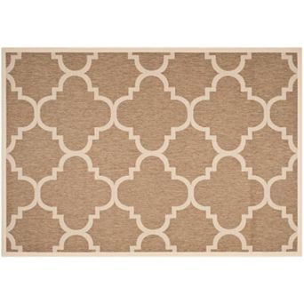 Safavieh Courtyard Tranquility Quatrefoil Indoor Outdoor Rug