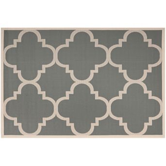 Safavieh Courtyard Tranquility Quatrefoil Indoor Outdoor Rug