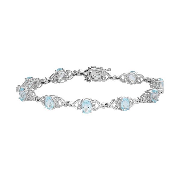 mm comparison chart - Google Search  Sterling silver bracelets, Blue topaz  pendant necklace, Bracelet clasps