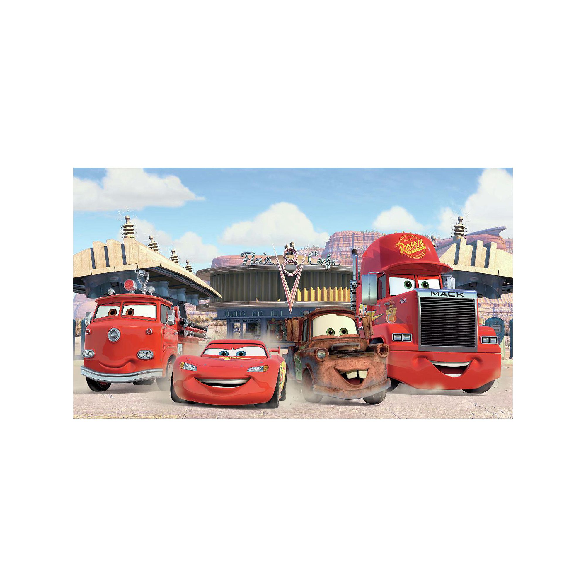 Disney / Pixars Cars Friends to the Finish Removable Wallpaper Mural, Mult