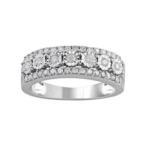 10k White Gold Infinity Ring – Polished Finish, Size 8 | Promise, Wedding, Anniversary, Or Friendship Ring
