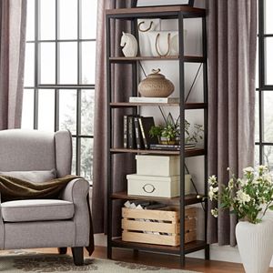 HomeVance Sonya Slim Metal Frame Bookshelf