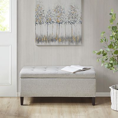 New Madison Park Frances Tufted hotsell Storage Ottoman (Color Oatmeal)