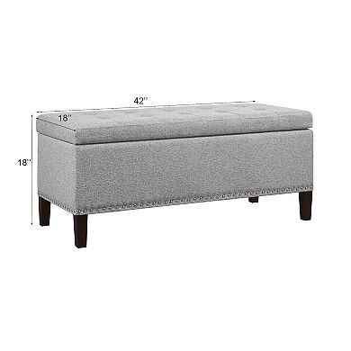 Madison Park Frances Tufted Storage Ottoman