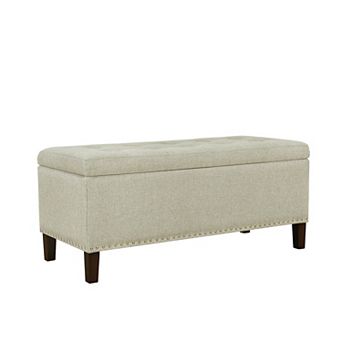 Madison Park Frances Tufted Storage Bench