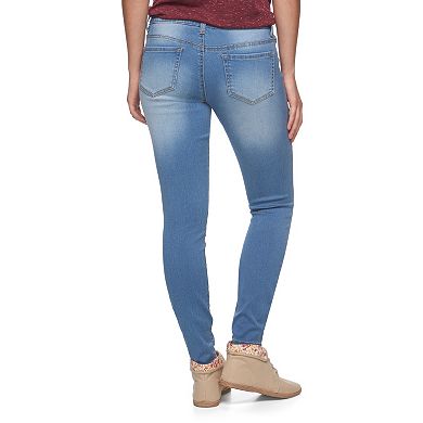 Juniors' SO® Denim High Rise Ankle Jeggings
