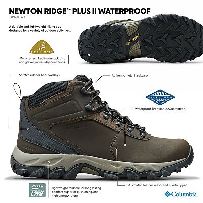 Columbia Newton Ridge Plus II Waterproof Men s Hiking Boots