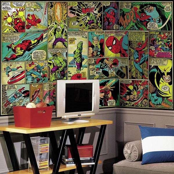 marvel classics comic panel removable wallpaper mural marvel classics comic panel removable wallpaper mural