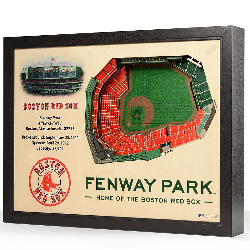 Boston Red Sox StadiumViews 3D Wall Art, Multicolor