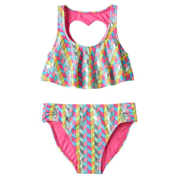 Girls 7-16 SO® Chevron Bikini Swimsuit Set