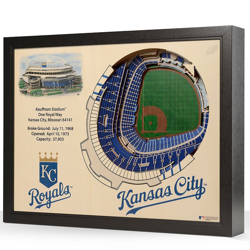 Kansas City Royals StadiumViews 3D Wall Art, Multicolor