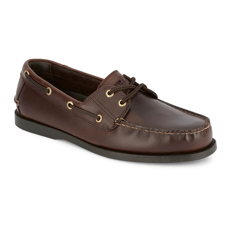 Dockers® Vargas Men's Leather Boat Shoes, Size: 11 Wide, Raisin