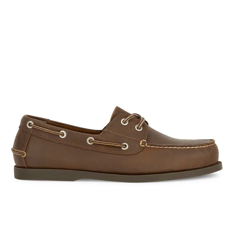 Dockers® Vargas Men's Leather Boat Shoes, Size: 10.5 Wide, Red