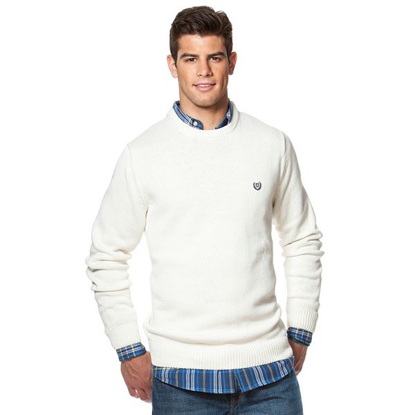 Men's Chaps ClassicFit Solid Crewneck Sweater