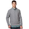 Men's Chaps Classic-Fit Cable-Knit Mockneck Sweater
