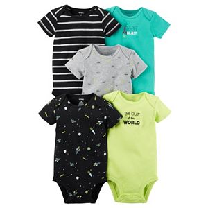 Baby Boy Carter's 5-pk. Space Graphic Bodysuits