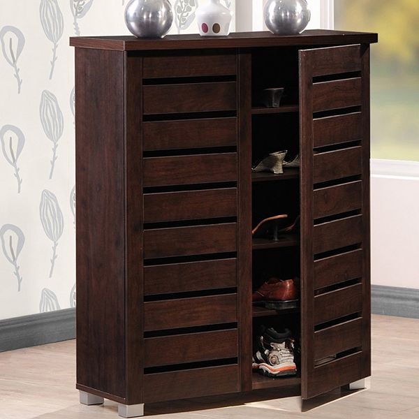 Baxton Studio Adalwin Wood Shoe Storage Entryway Cabinet