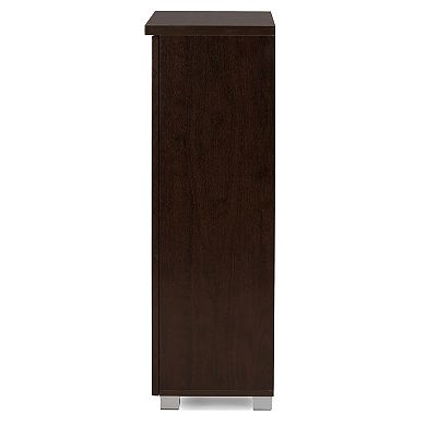 Baxton Studio Adalwin Wood Shoe Storage Entryway Cabinet