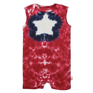 Baby Boy Burt's Bees Baby Organic Tie-Dye Romper