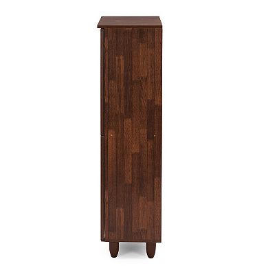 Baxton Studio Gisela Tall Shoe Storage Cabinet