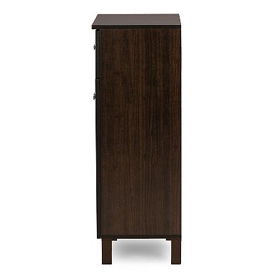 Baxton Studio Felda Modern Shoe Cabinet