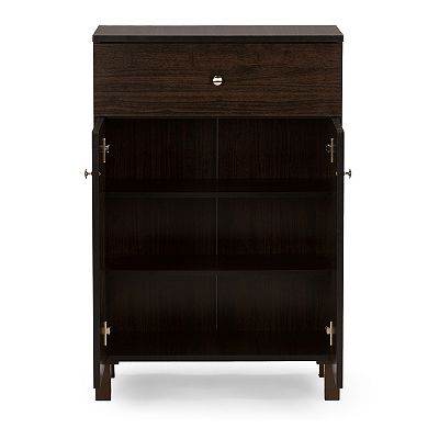 Baxton Studio Felda Modern Shoe Cabinet