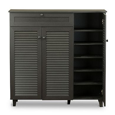 Baxton Studio Pocillo Shoe Storage Cabinet