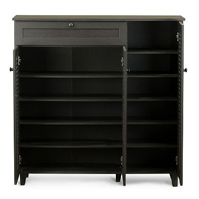 Baxton Studio Pocillo Shoe Storage Cabinet