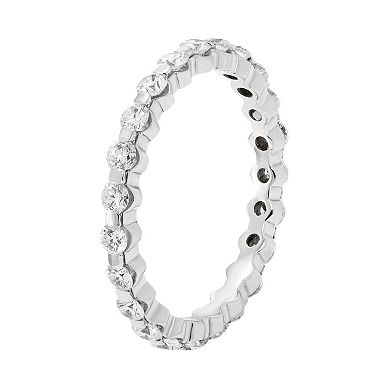 1 Carat T.W. IGI Certified Diamond 14k White Gold Eternity Ring