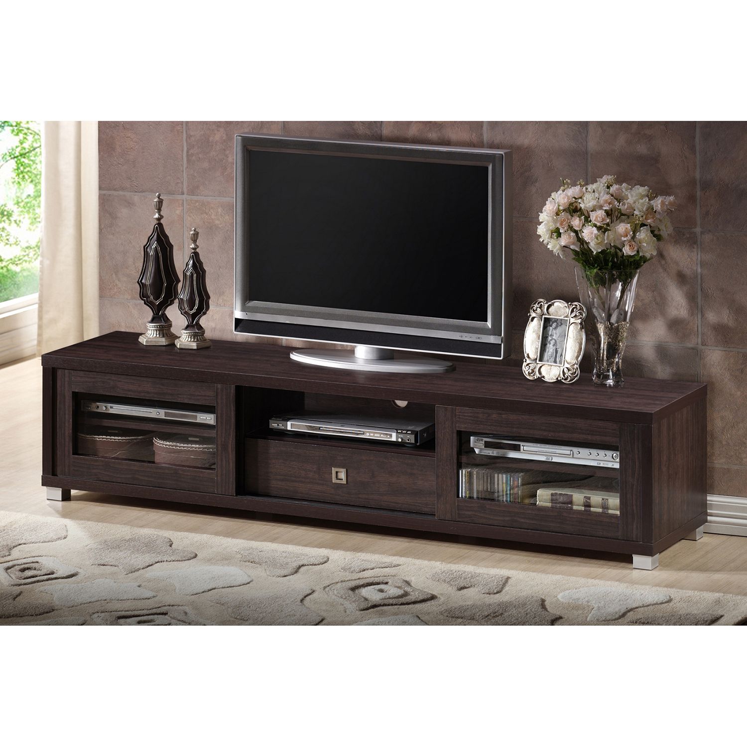 Baxton Studio Living Room Tv Stands Entertainment Centers