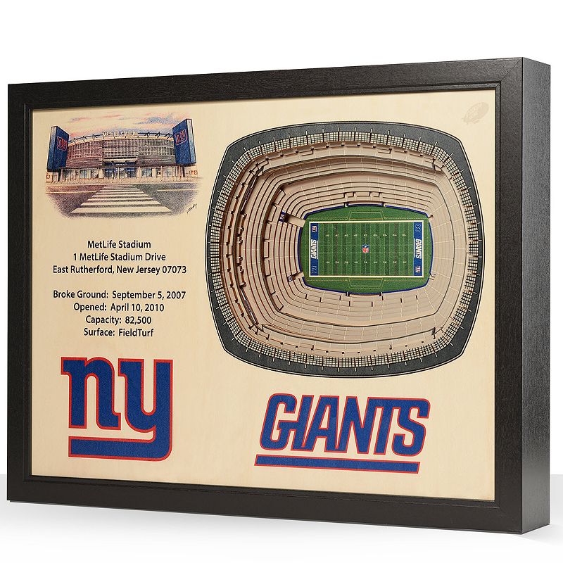 17998974 New York Giants StadiumViews 3D Wall Art, Multicol sku 17998974