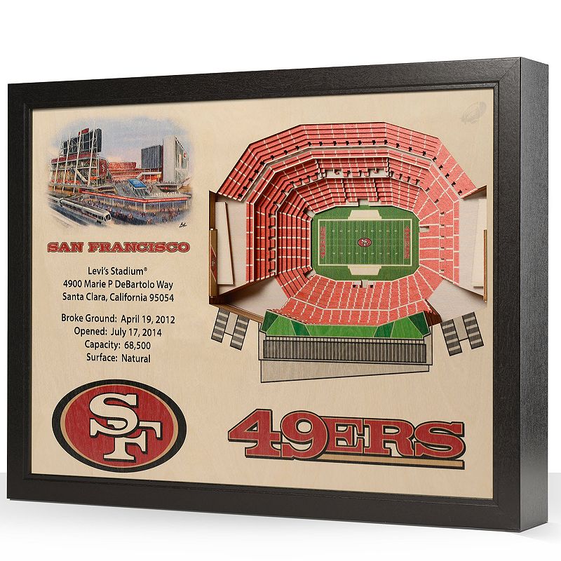 17999001 San Francisco 49ers StadiumViews 3D Wall Art, Mult sku 17999001