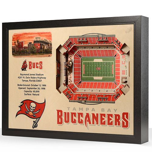 Tampa Bay Buccaneers StadiumViews 3D Wall Art