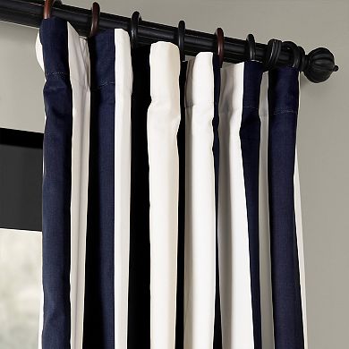 EFF 1-Panel Cabana Lined Window Curtain