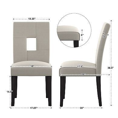 HomeVance Harskamp Dining Chair 2-piece Set