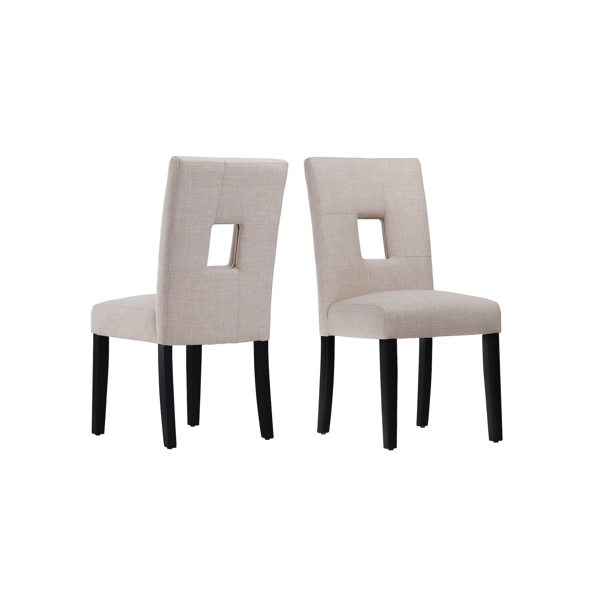 HomeVance Harskamp Dining Chair 2-piece Set, Beige